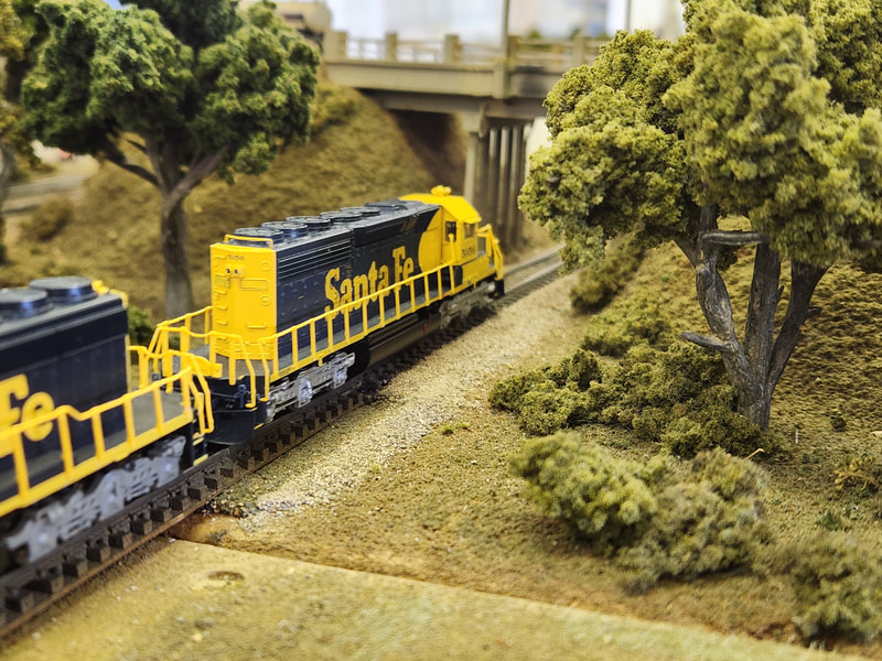 New Mexico Railrunners layout photo