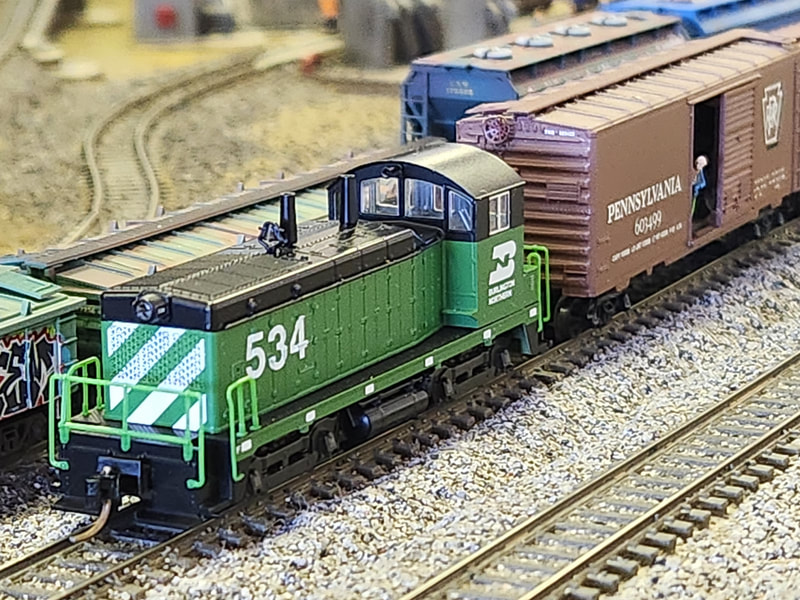 New Mexico Railrunners layout photo
